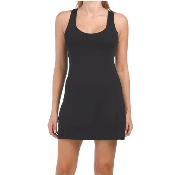 black cape mini dress Women's Tennis Skirts & Dresses | LOLA CLUB main image 0
